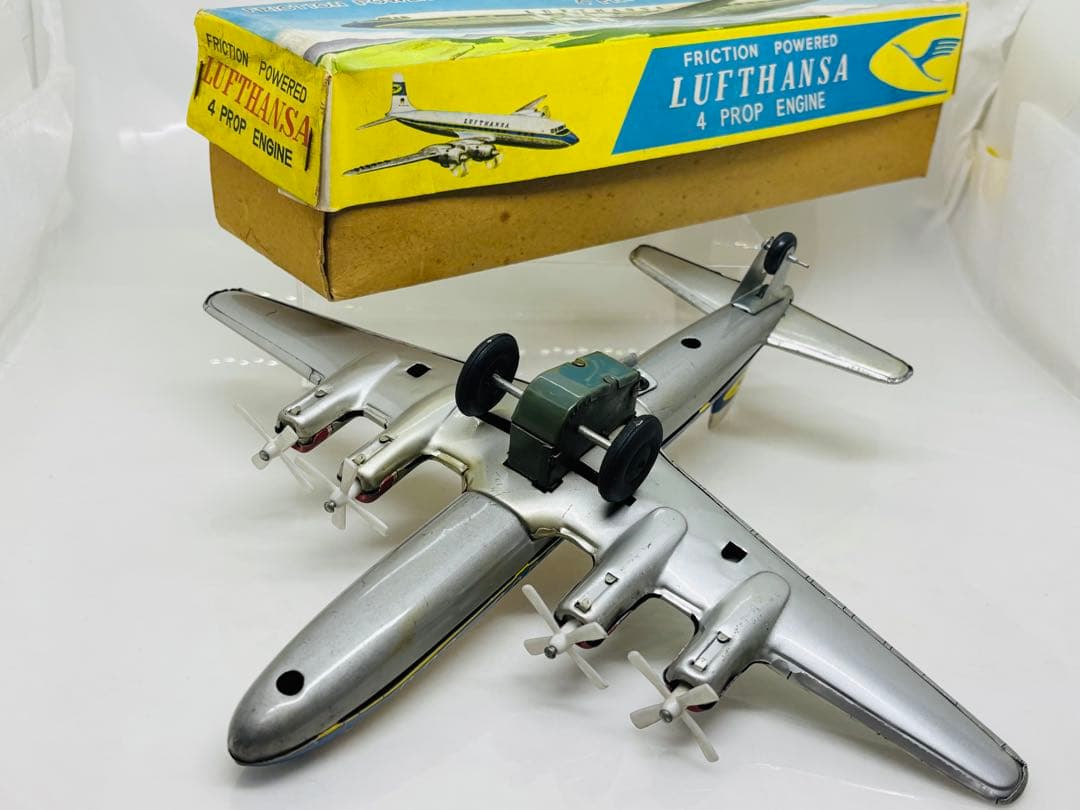 ミ*読様 寺井商店DAIYA日本製当時物ルフトハンザDC-7大型両翼約30㎝19