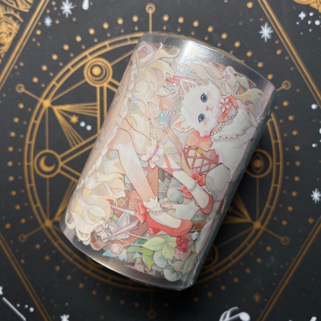 【I1】海外　10m巻　貝殻光マスキングテープ　人物系/お花系/装飾背景系