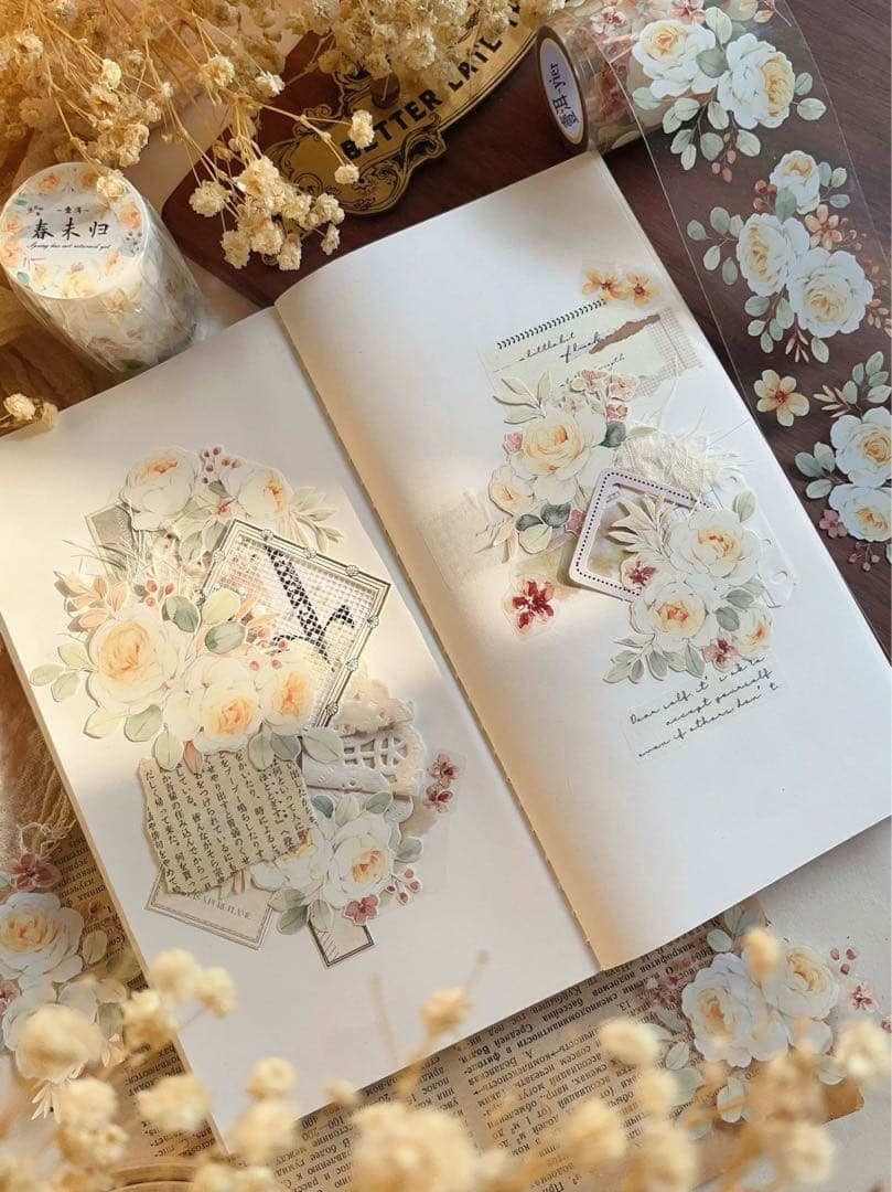 ⭐️SALE⭐️壹洱原创《春未归》海外マスキングテープ　マステ 【1925】