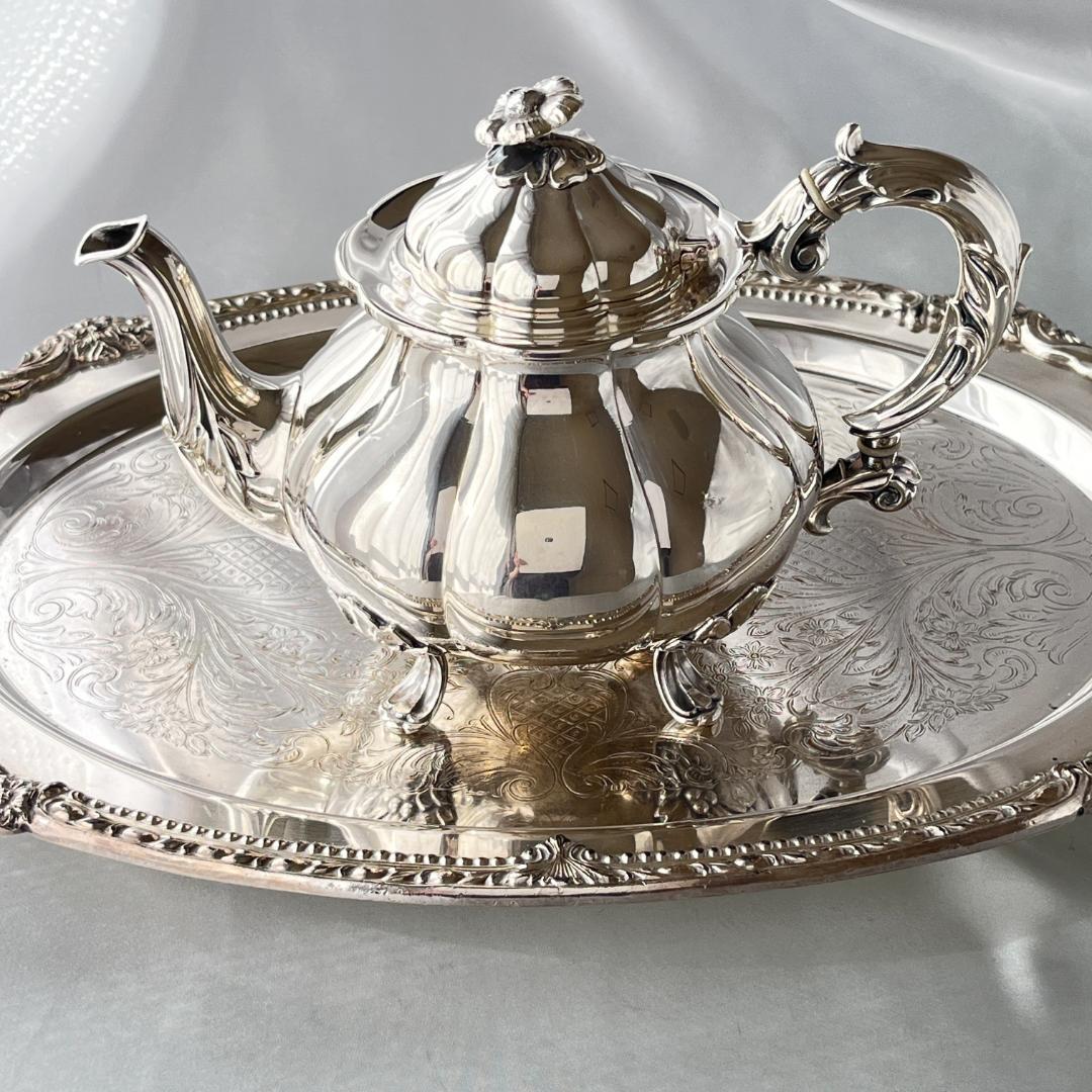 【Cohr】ティーポット【シルバープレート】デンマーク