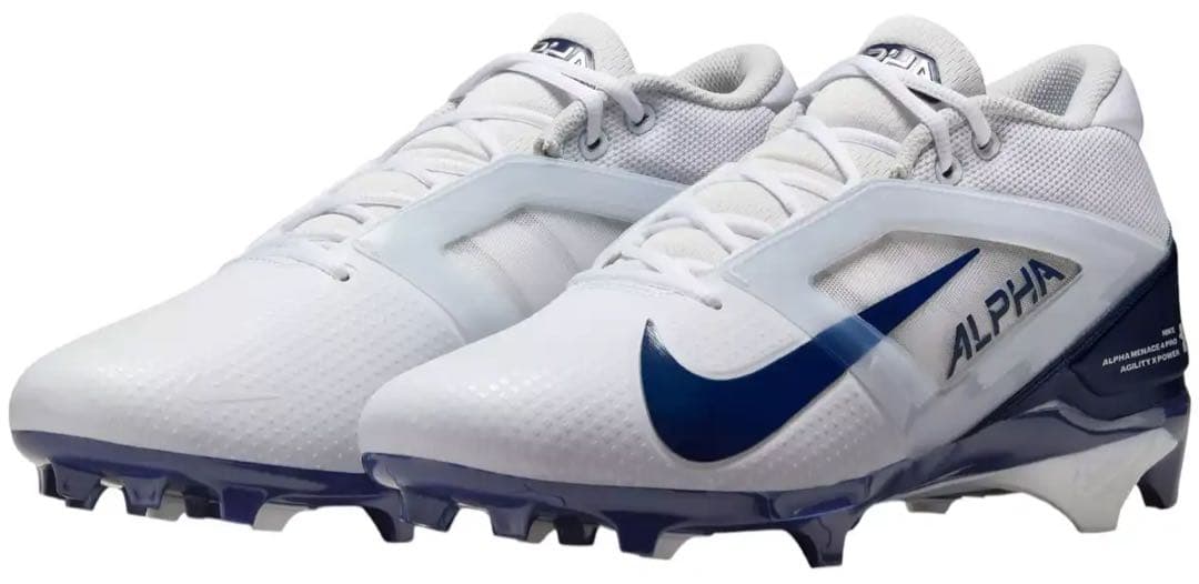 ナイキ 30 アルファメナス プロ アメフト スパイク シューズ 靴 白 紺