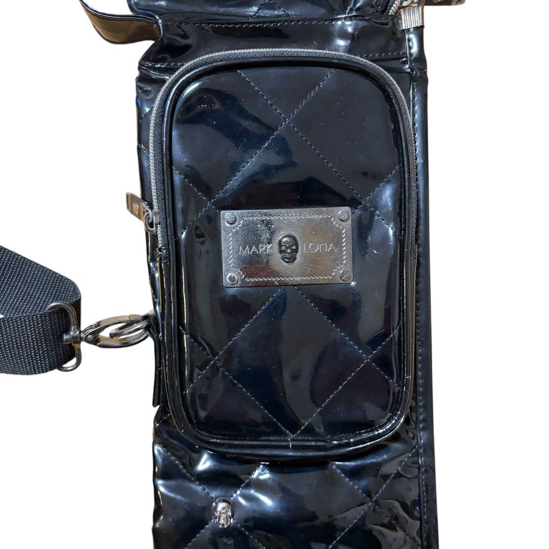 MARK & LONA ゴルフバッグ クラブケース　ブラック　スカル　エナメル