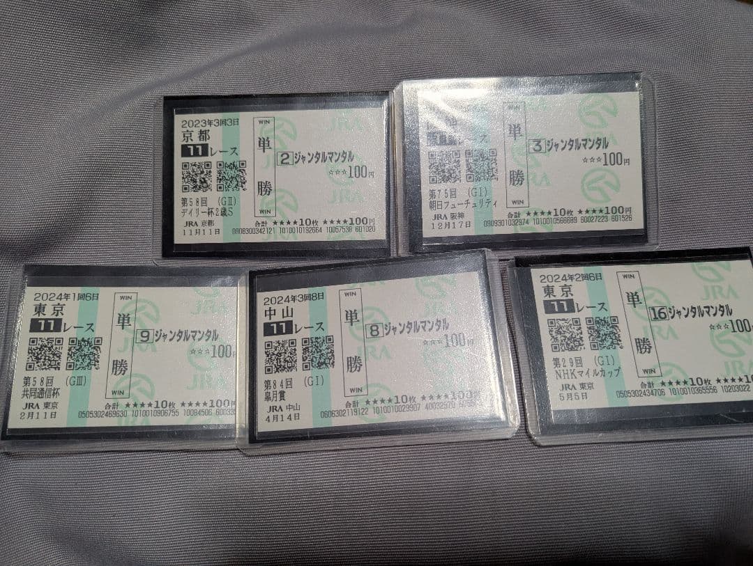 ジャンタルマンタル【最優秀２歳記念品】JANTAR MANTAR 記念品