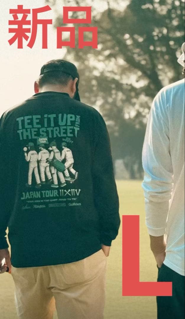 新品 限定コラボ ゴルフィッカーズ モックネック 長袖 ゴルフウェア L サイズ