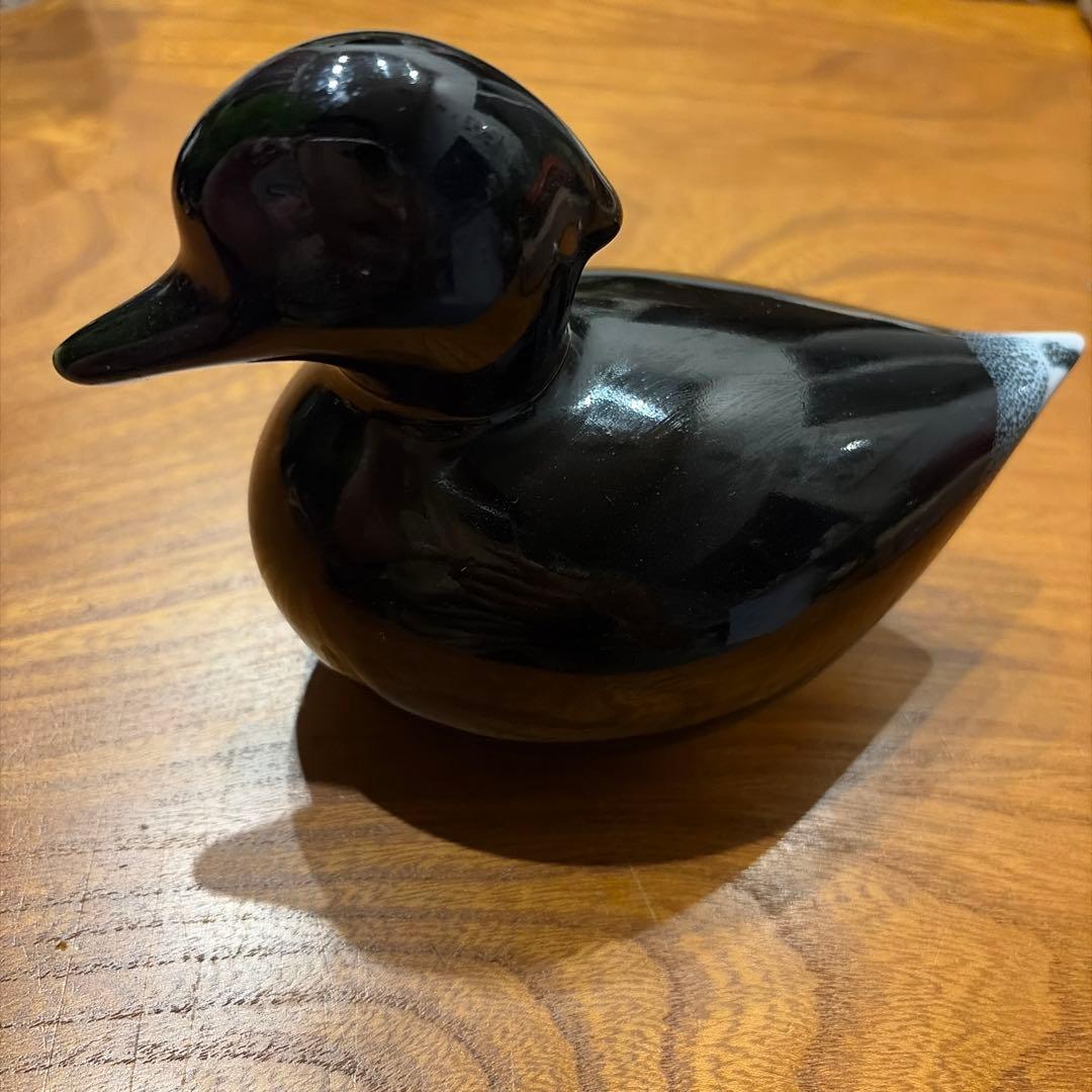 アンティーク　フィンランド製　ラップランド粘土　アヒル　刻印あり