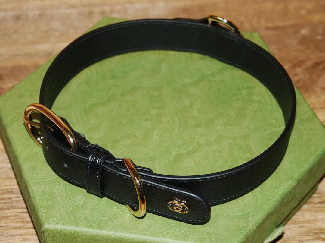 新品 GUCCI インターロッキングG 首輪 ペットコレクション Ⓗ