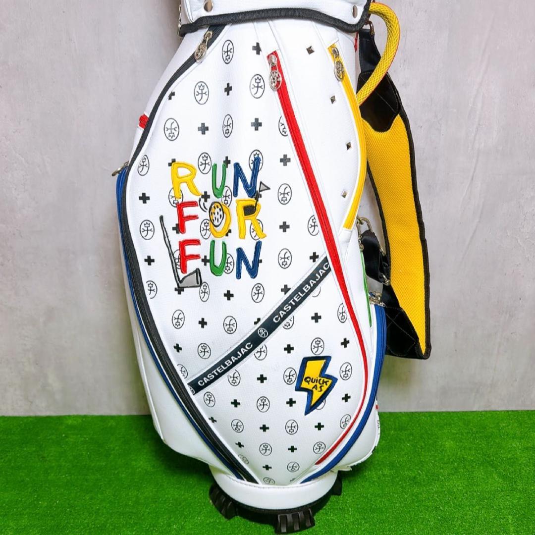 CASTELBAJAC カステルバジャック　キャディ　ゴルフバッグ ホワイト