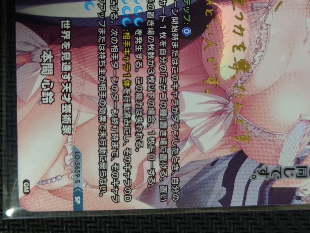 世界を見通す天才芸術家 本間 心鈴 SP 箔押しサイン リセ