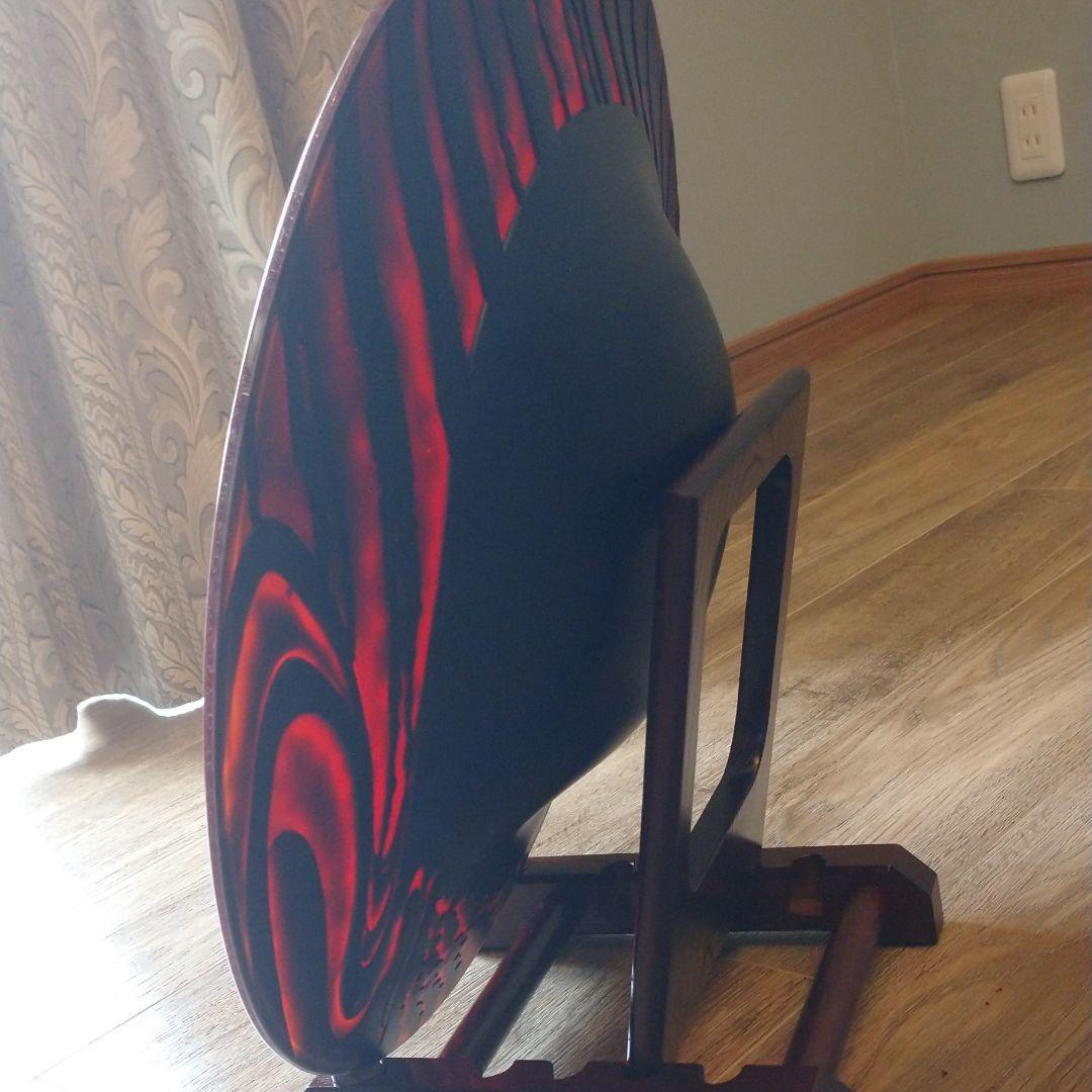 肥前びーどろ★飾り皿 花器 大皿 日展作家 副島太郎作 金箔 レア 15万円