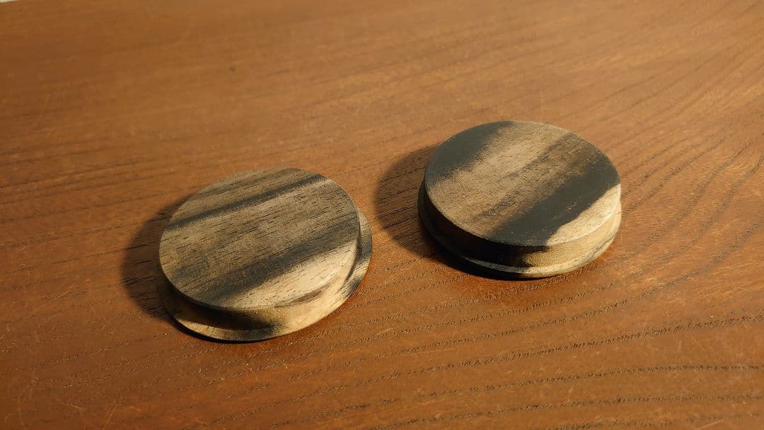 黒柿　襖　襖取手　時代家具　アンティーク家具　銘木　飾棚　2客