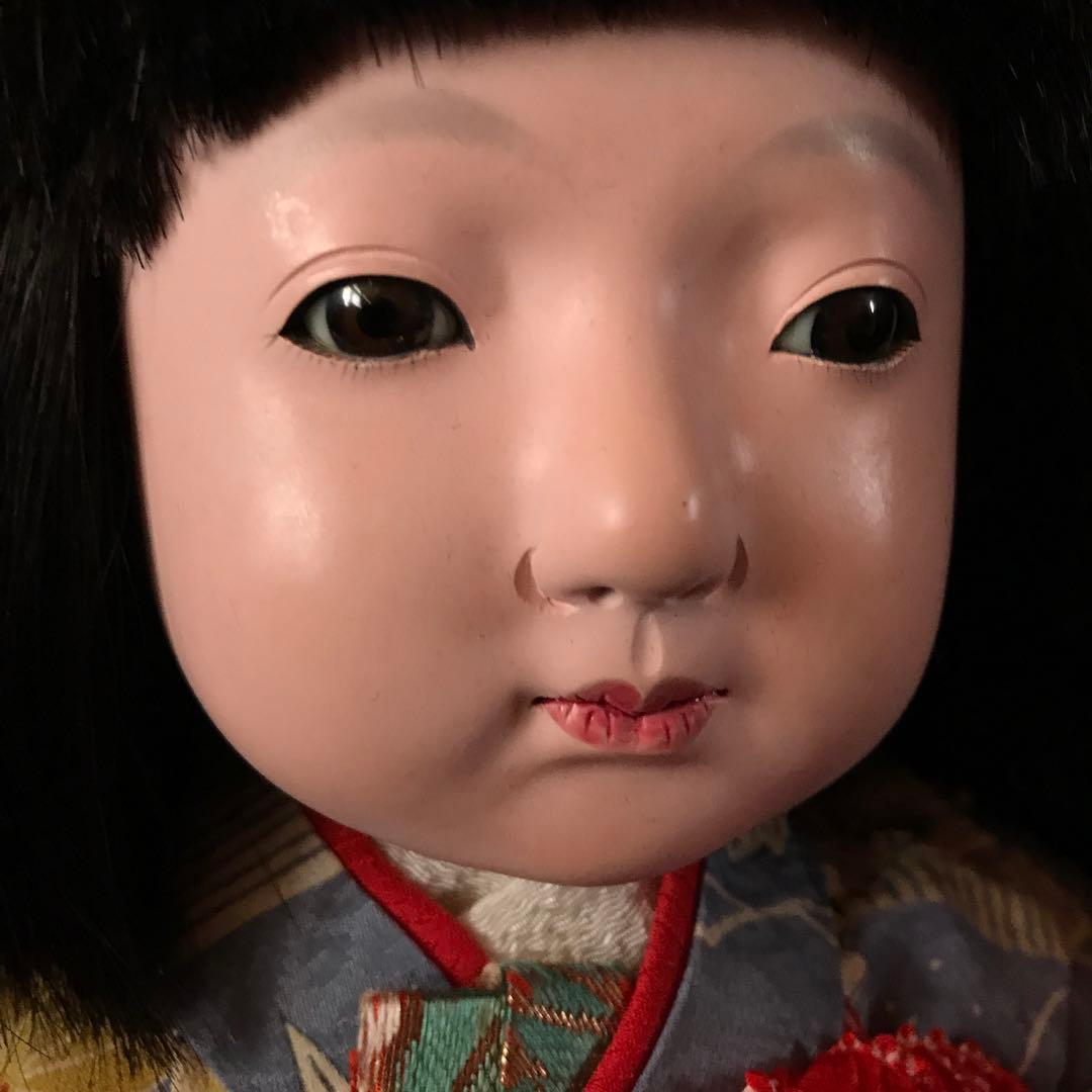 市松人形　春水　12号　昭和初期　鳴きます