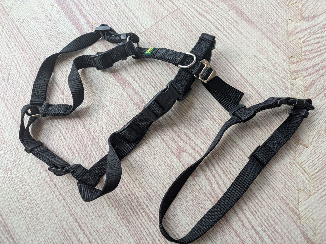 【即購入優先】　ハンター 犬 脱走防止 抜けない ハーネス XS-S ブラック