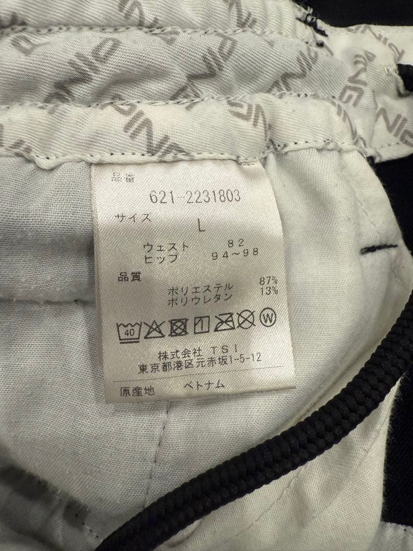 PING ブラックシャツ＆パンツセット L