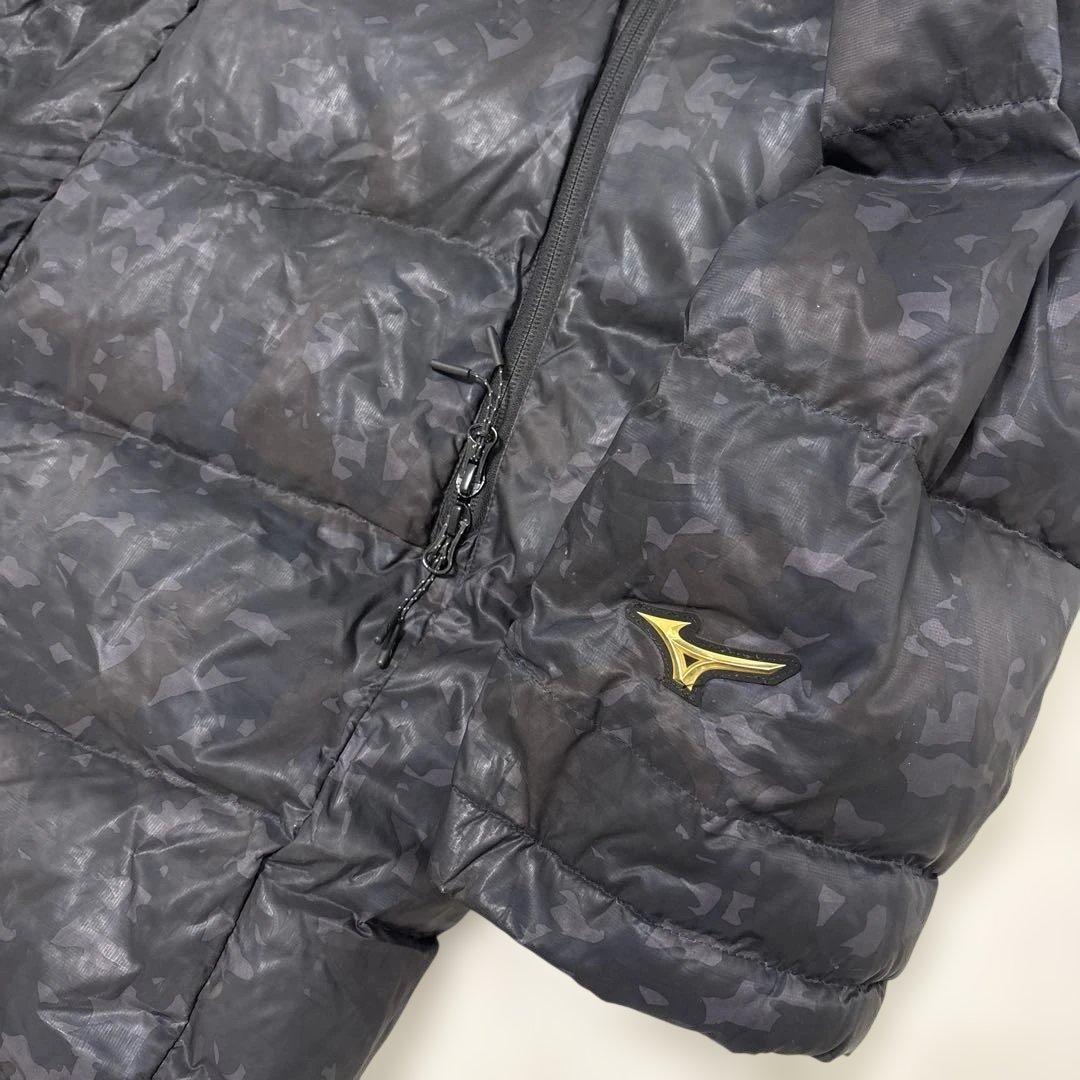 ミズノプロ Mizuno PRO ブラック リアルダウンロングコート Oサイズ