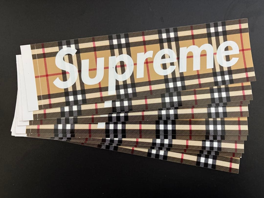 Supreme バーバリー ステッカー 9枚