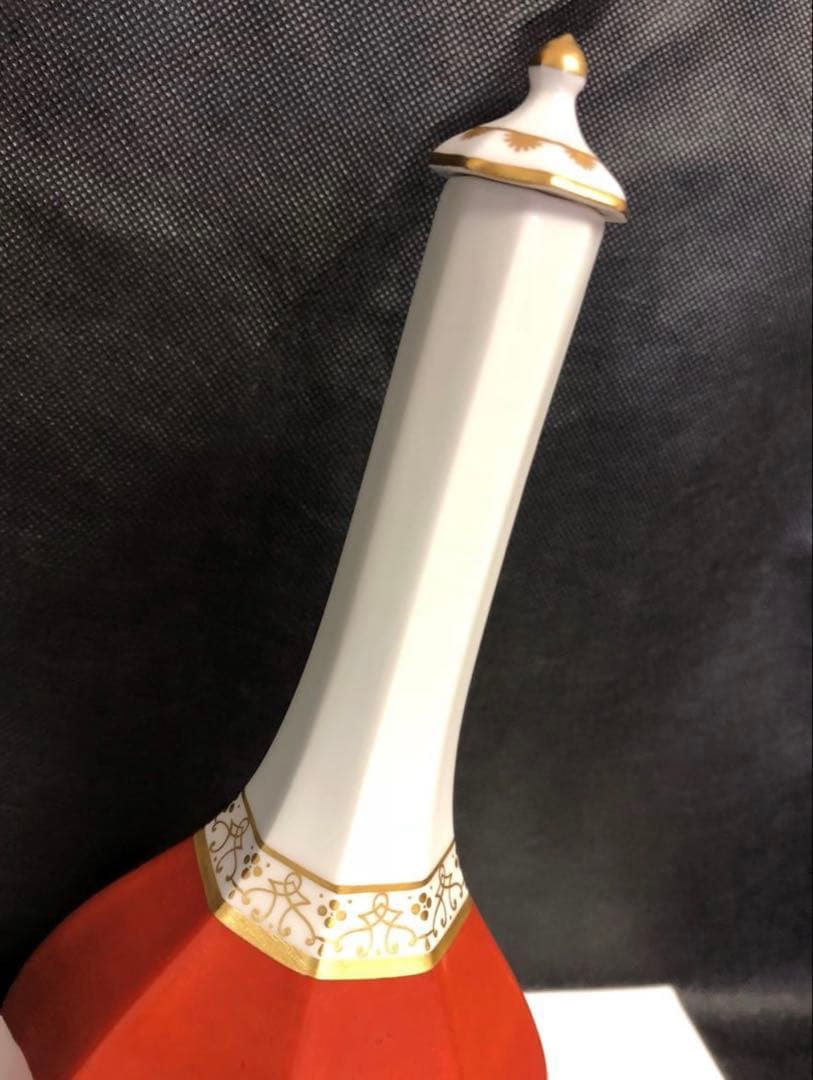 マイセン　柿右衛門様式　蓋付八角瓶