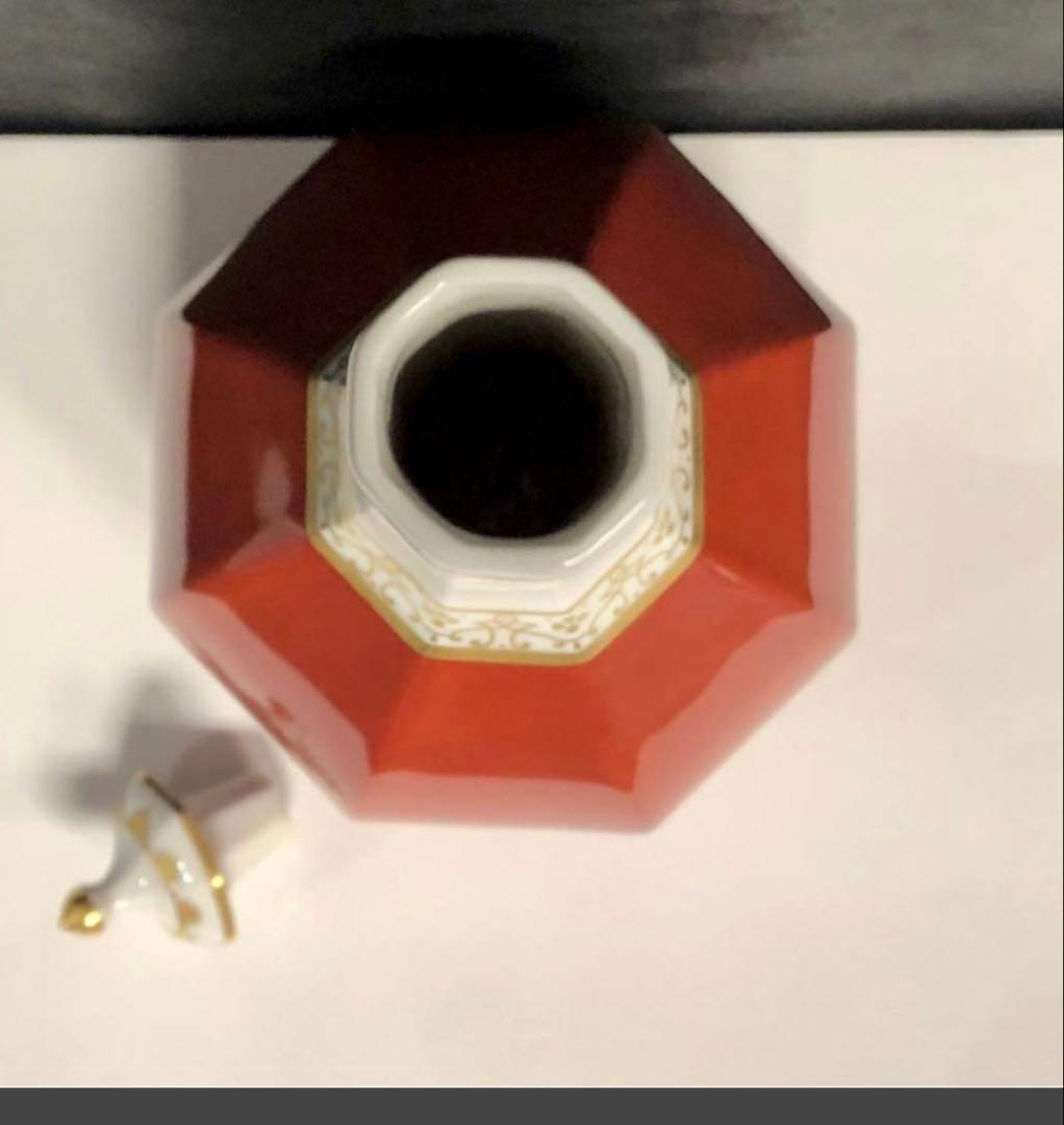 マイセン　柿右衛門様式　蓋付八角瓶