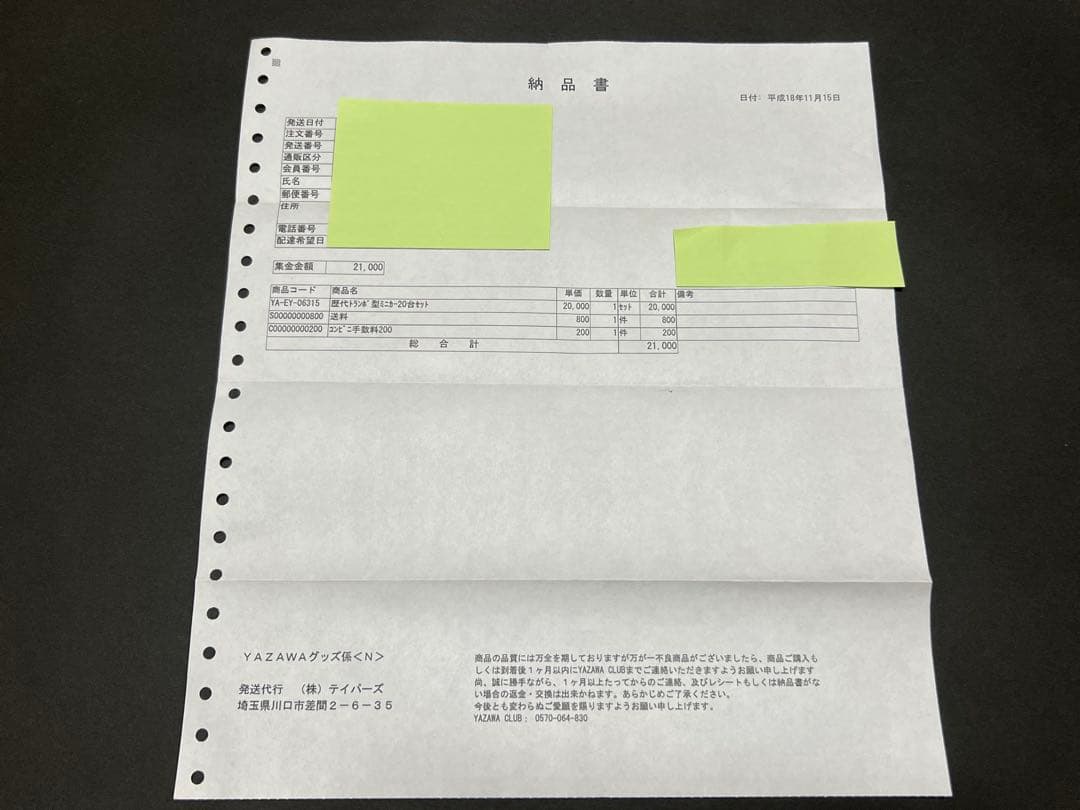 矢沢永吉☆2006年発売 歴代ツアートランポ20台セット☆新品・未開封・未使用品