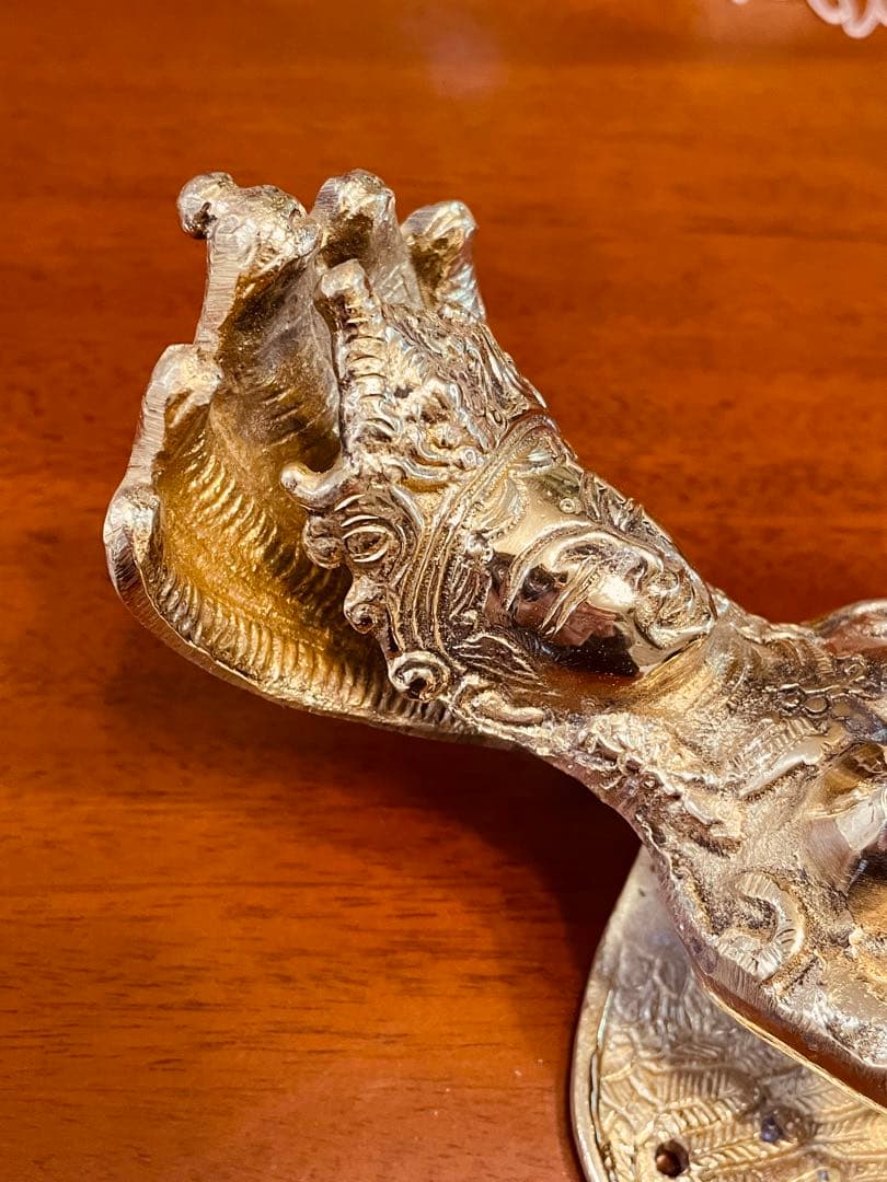 新品 送料無料 ドアハンドル ナーガ 蛇神 竜神約32㎝特大⑦