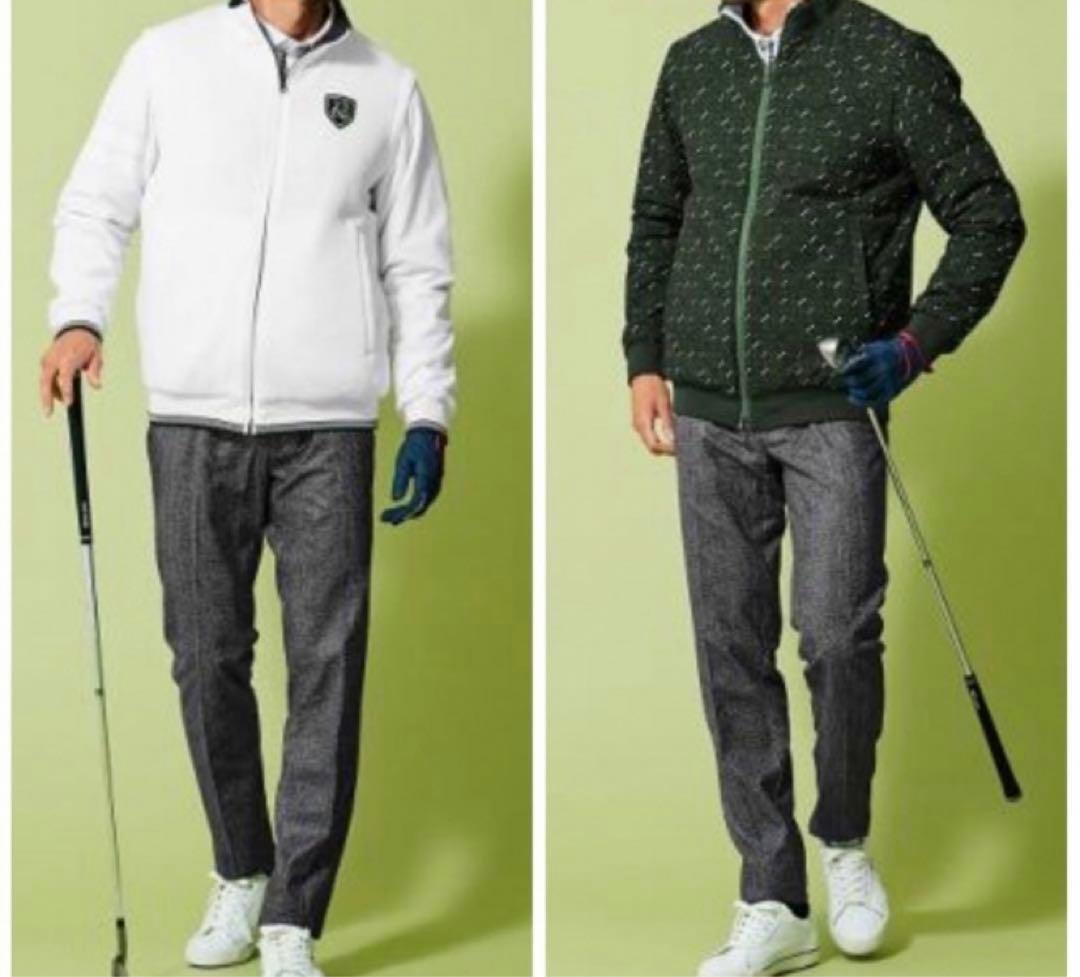 23区　ゴルフ　リバーシブル　ブルゾン　長袖　ベスト　中綿