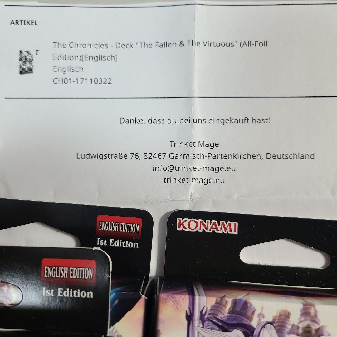 遊戯王 THE CHRONICLES DECK 白の物語 3箱 英語版