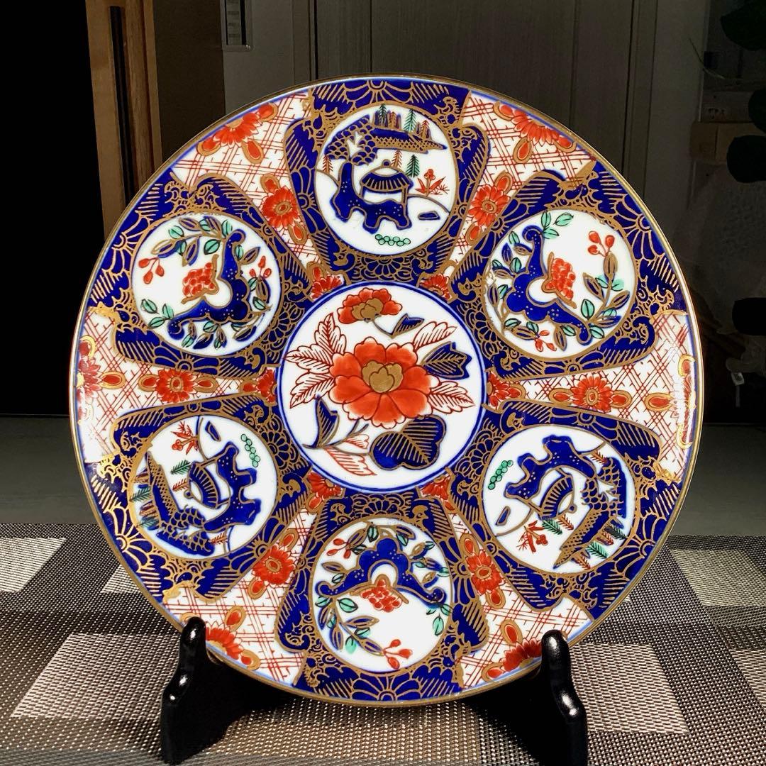 『行事うー特価』　GOLD IMARI (有田焼　弥左衛門) 大皿　1枚