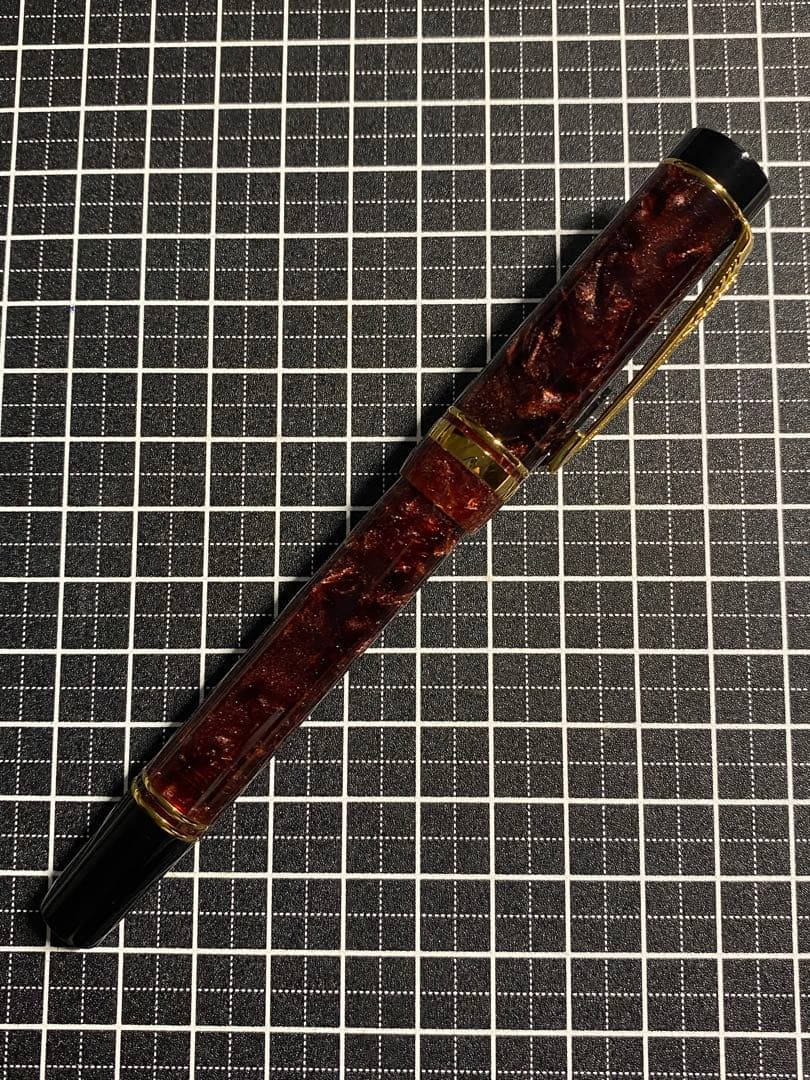 筆記具 PARKER Duofold International Marble-red