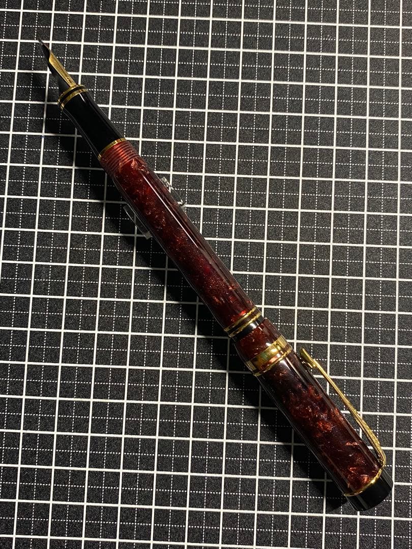 筆記具 PARKER Duofold International Marble-red
