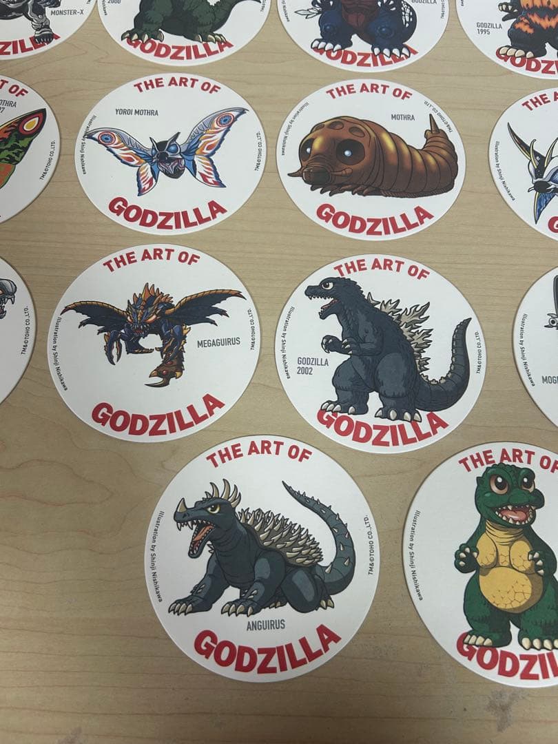 ゴジラ コースター セット。