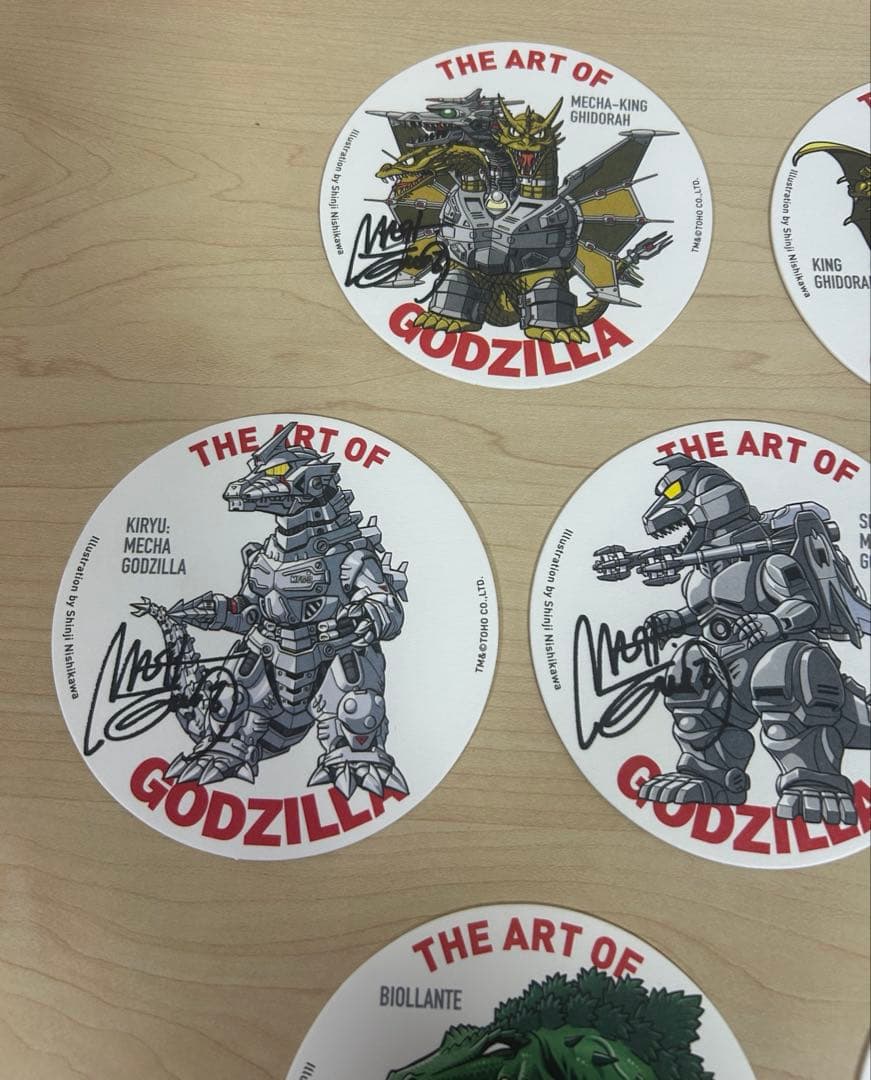 ゴジラ コースター セット。