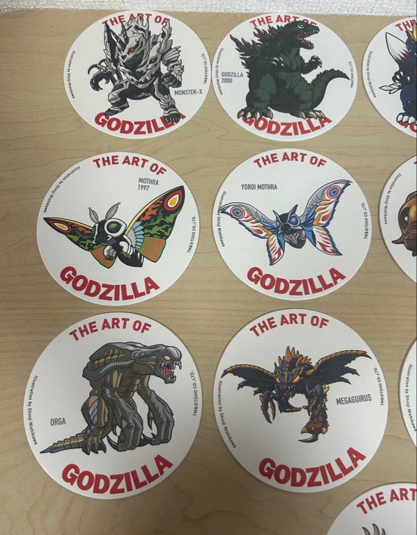 ゴジラ コースター セット。