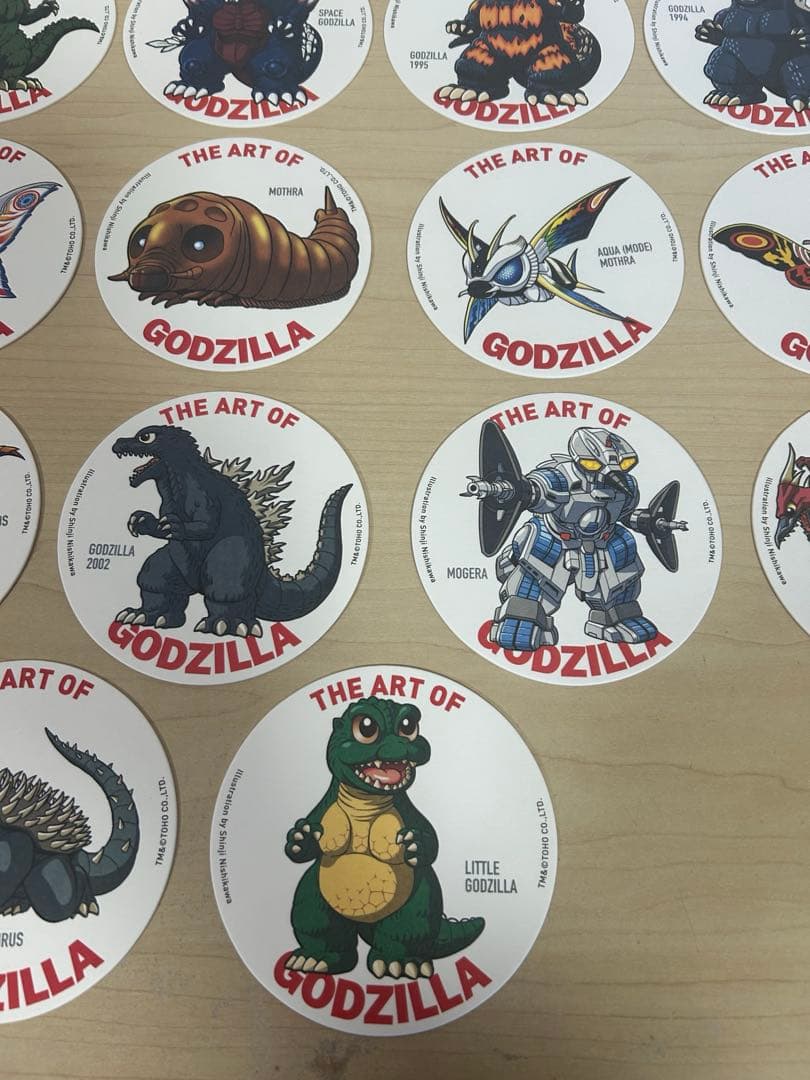 ゴジラ コースター セット。