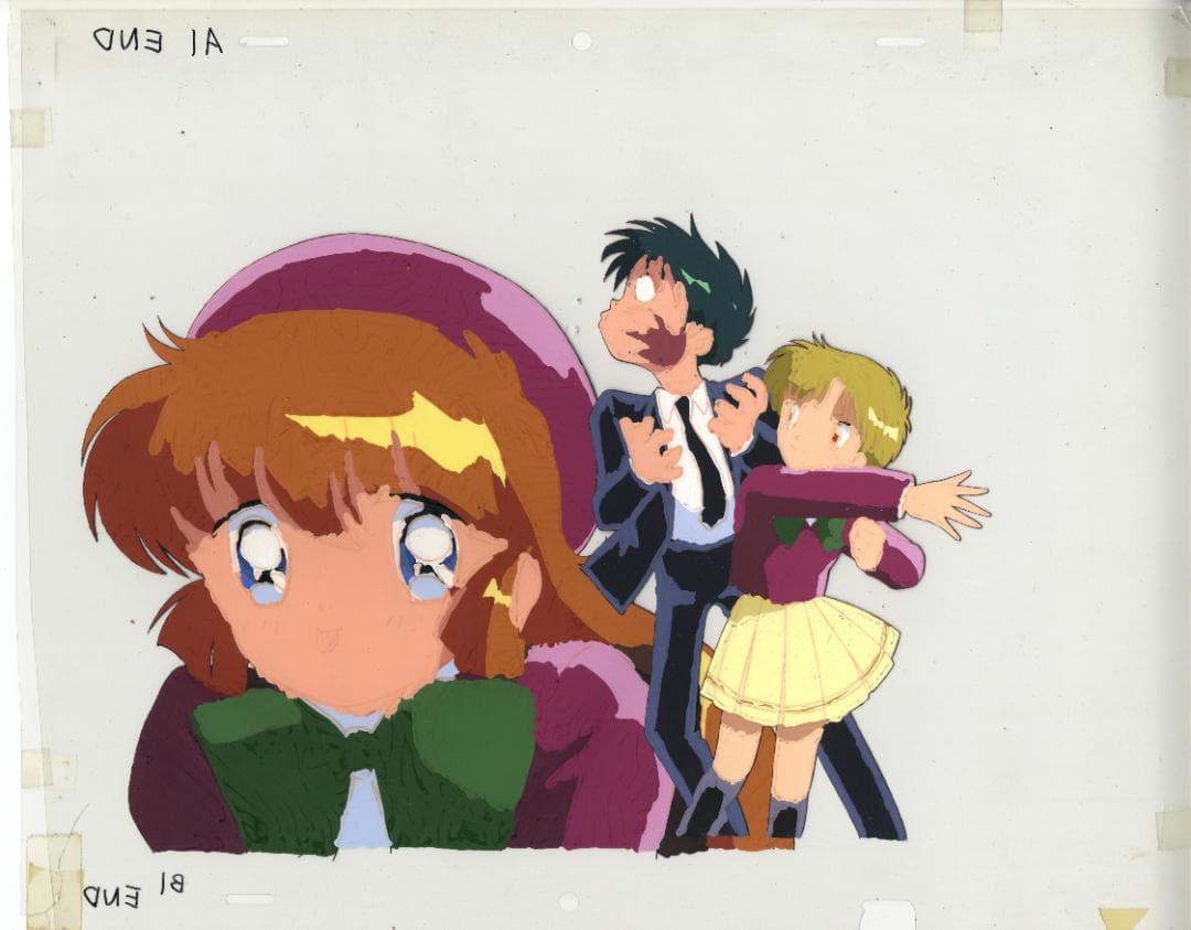 怪盗セイント・テール 28話ラストカット 大判セル画 実物背景合致