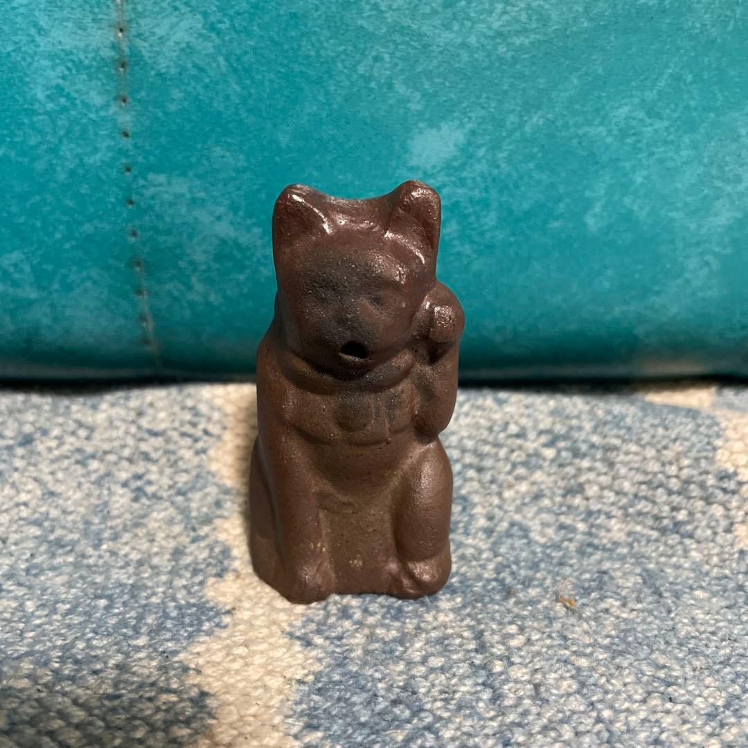 招き猫　水滴　水差し　書道