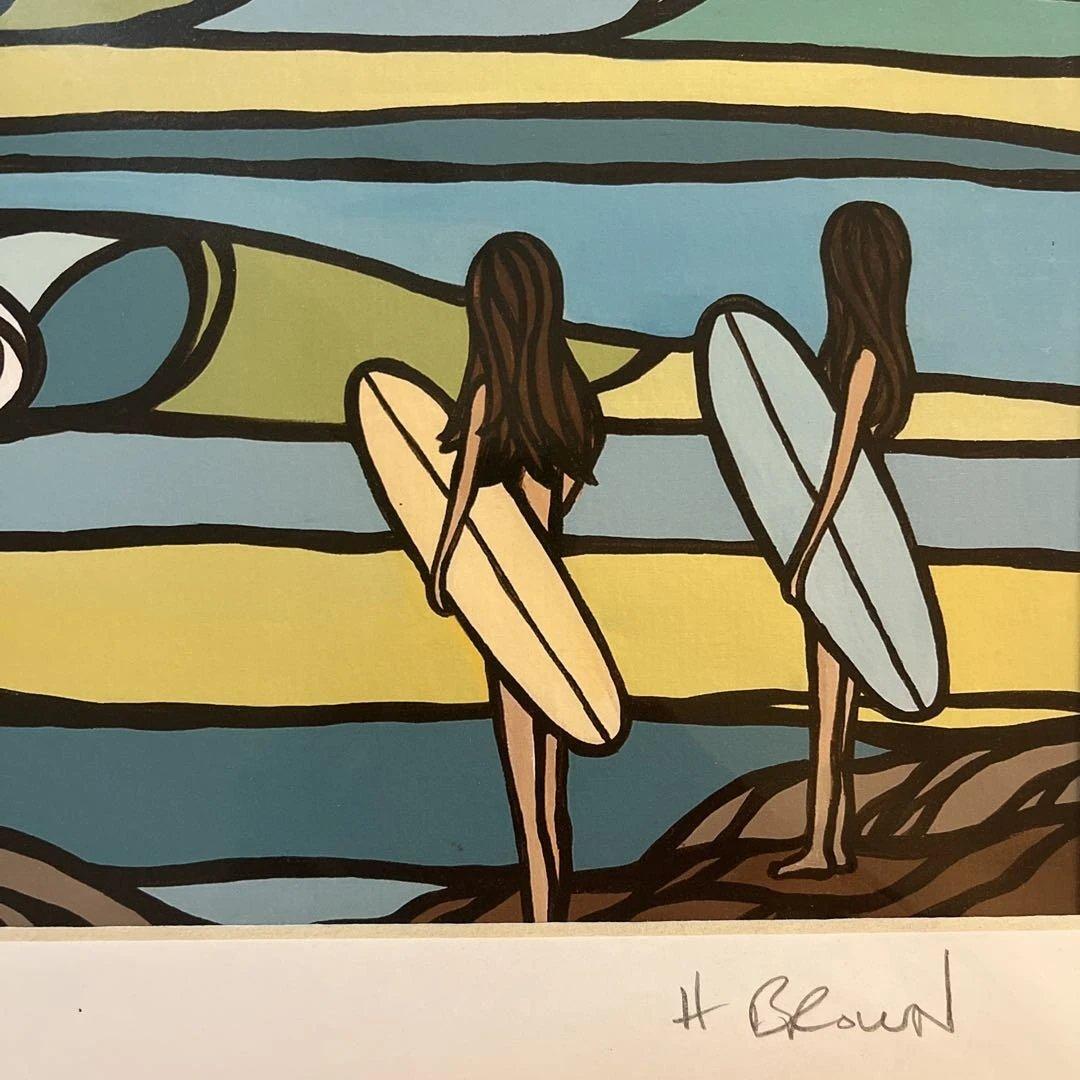 【美品】ヘザーブラウンHeatherBrown“SouthPoint”絵画art