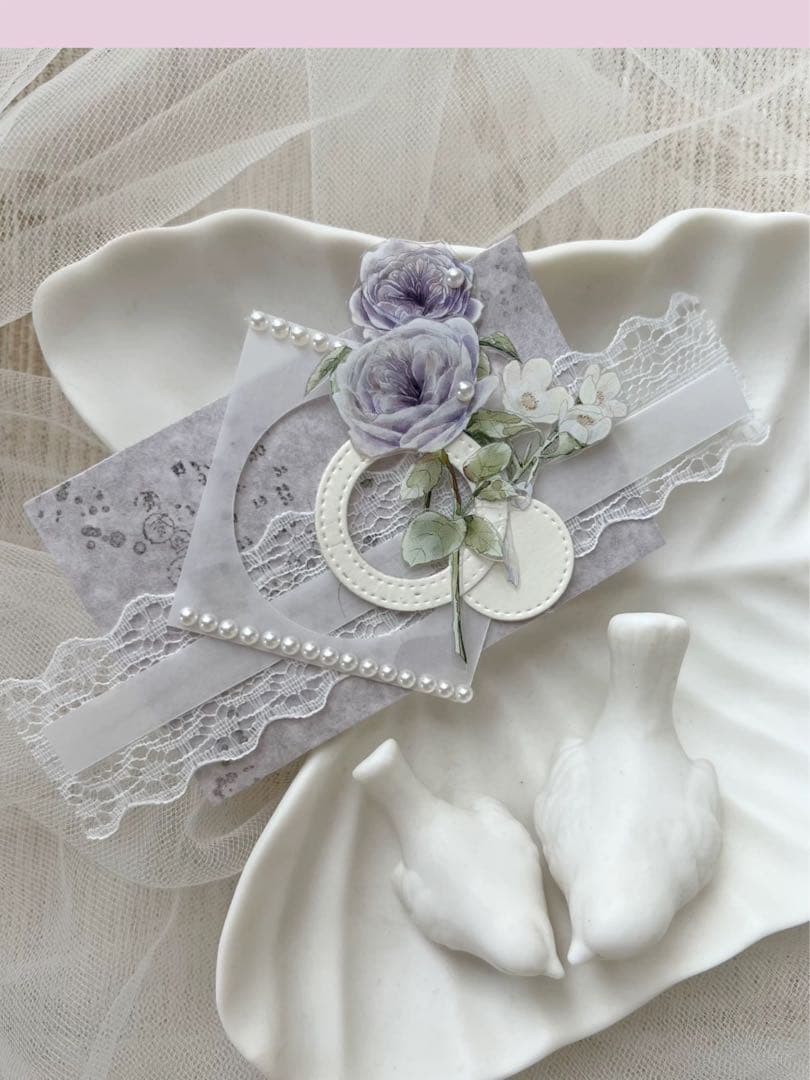 筠水阁文创《恬淡花语》海外マスキングテープ　マステ 【2184】