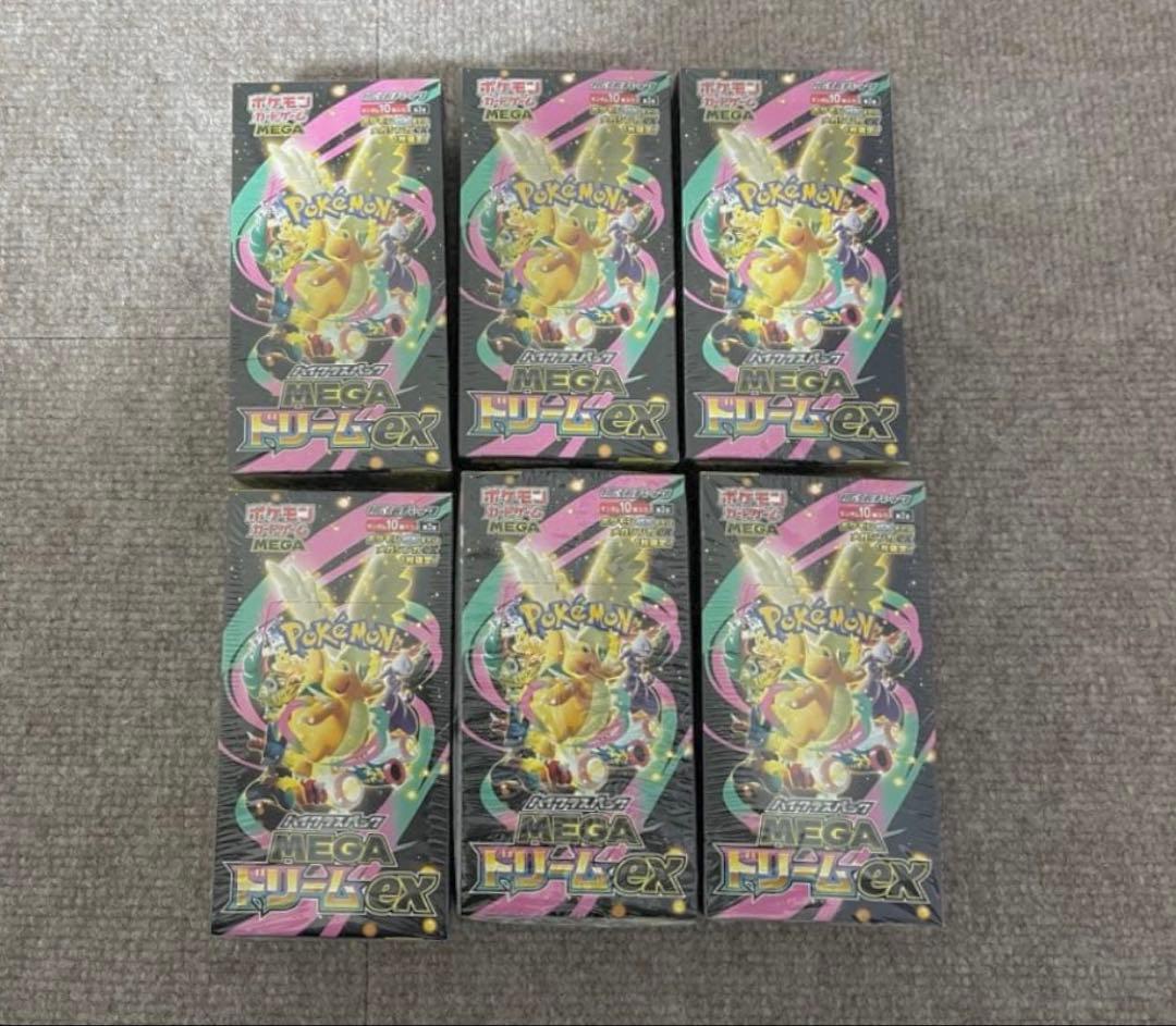 ポケモンカードゲーム MEGAドリームex 6BOX シュリンク付き