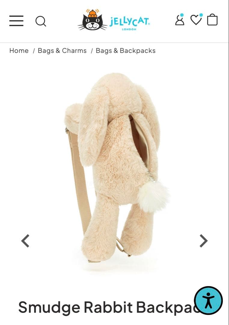  ジェリーキャット　うさぎ　ぬいぐるみ　バッグ