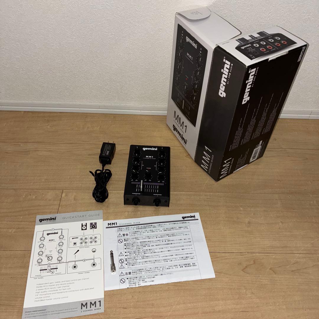 【美品】GEMINI DJ ミキサー ポータブル 2ch MM1