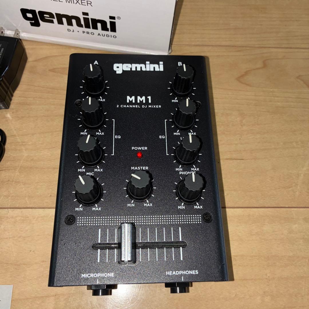 【美品】GEMINI DJ ミキサー ポータブル 2ch MM1