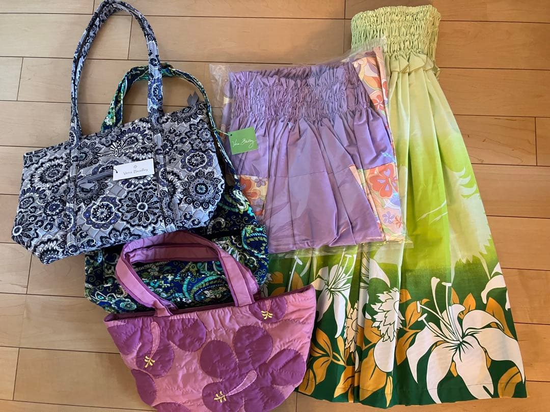 フラダンス パウスカート・ハワイアンバッグセット