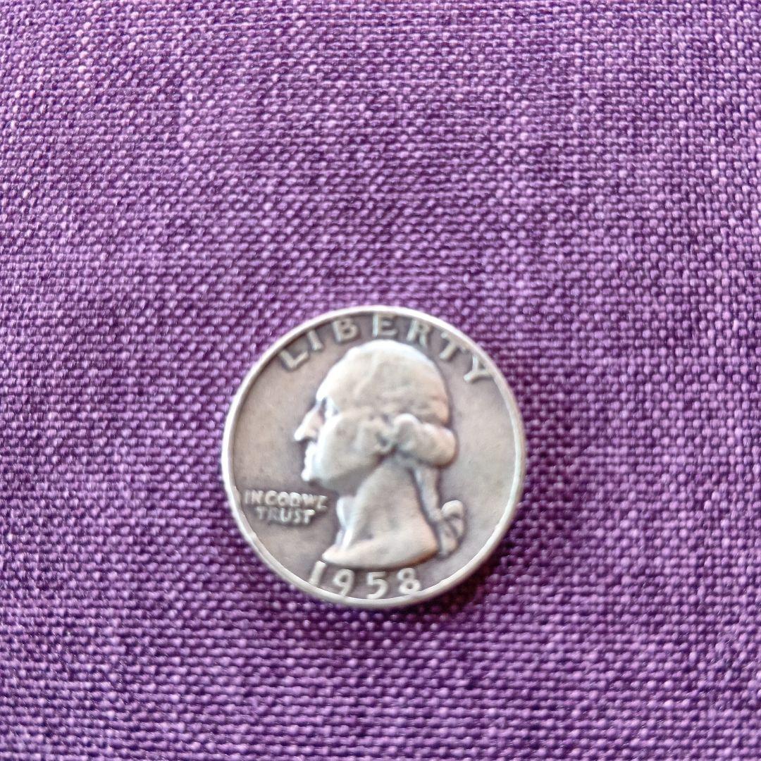 1958年 ワシントン・クォーターダラー 4枚セット
