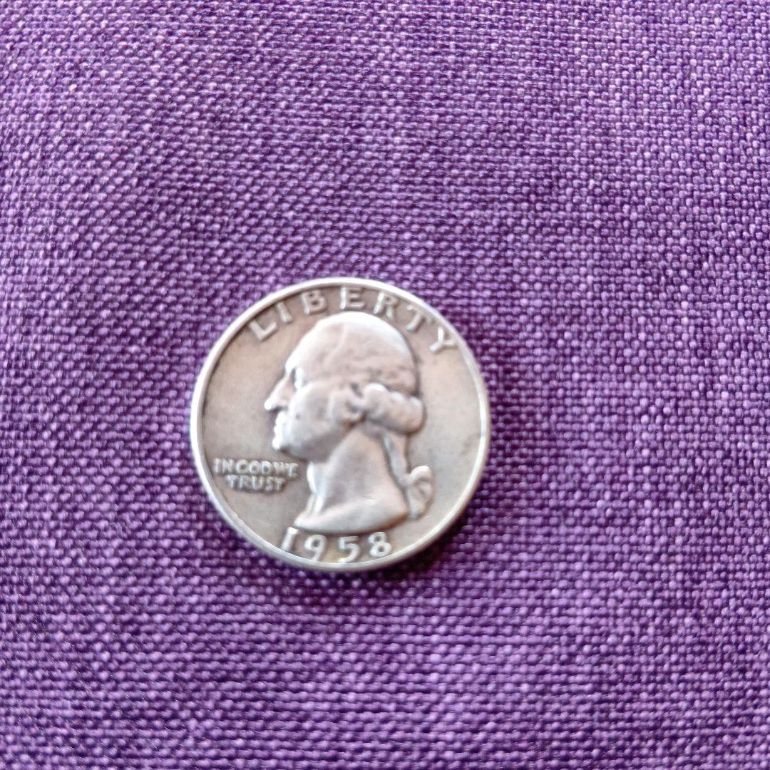 1958年 ワシントン・クォーターダラー 4枚セット