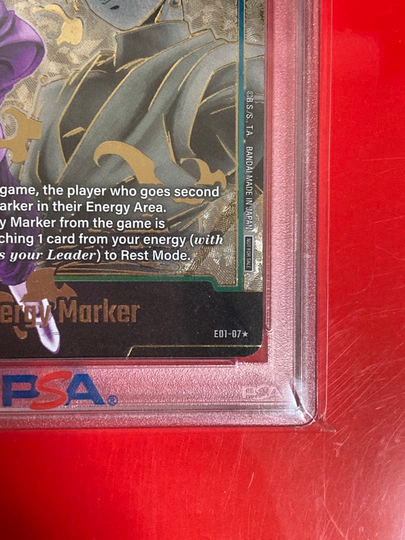 英語版　PSA10 ドラゴンボール エナジーマーカー 悟空ブラック E01-07