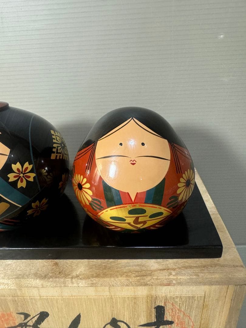 2598 大内人形　郷土人形 雛人形 伝統工芸 共箱有り