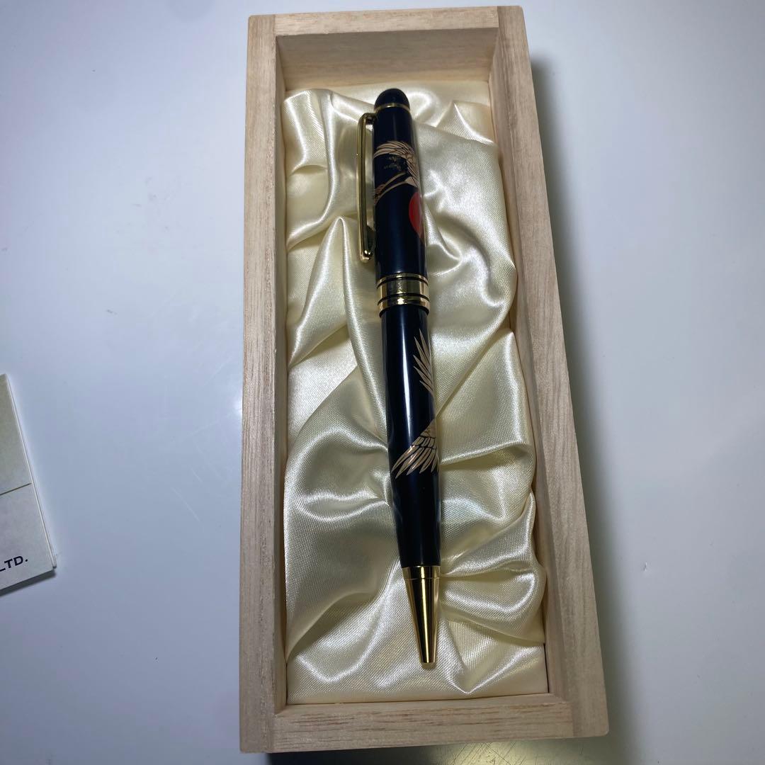 新品・未使用✨　輪島塗 蒔絵　ボールペン 黒 金色装飾　G20大阪サミット採用