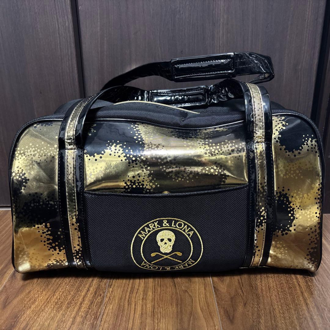 【ほぼ未使用】MARK & LONA ボストンバッグ ゴールド