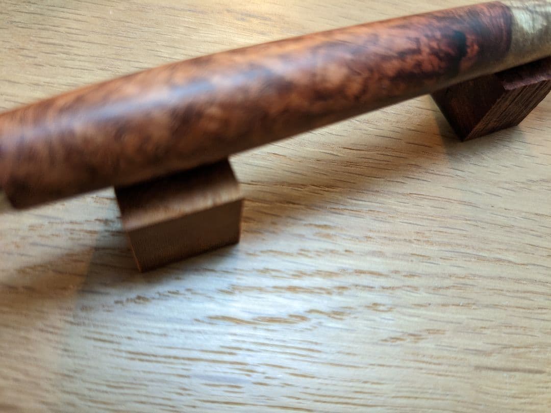 工房楔　本花梨瘤杢紅白　ペンシル楔　個展