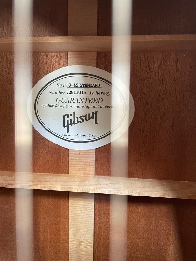 【美品/送料込み】2022年製GIBSON J45 STD