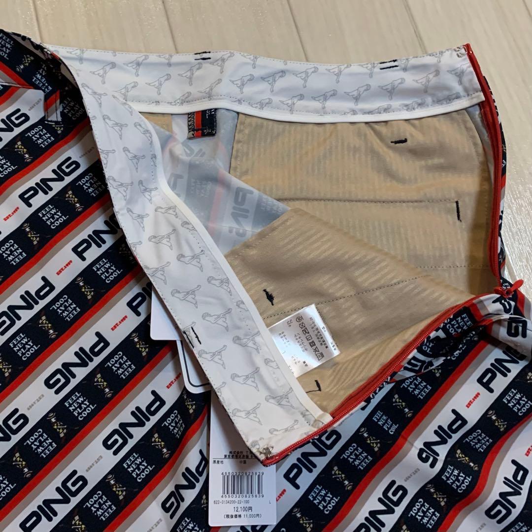 3点！新品■30,250円【ピン】レディース　ウェア、スカート、レギンス　L